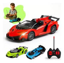 Carrinho Controle Remoto Carro Esportivo Farol Led Brinquedo Carrinho Controle Remoto Carro Esportivo Farol Led Brinquedo
