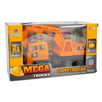 Carrinho Controle Remoto Construção Escavadeira Polibrinq