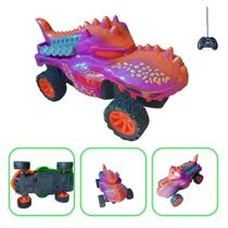 Carrinho Controle Remoto Dinossauro Grande Jurassic Turbo