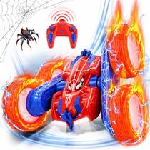 Carrinho Controle Remoto Escalador 360 Graus Com Luz LED Estilo Homem Aranha Entrega Rápida