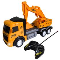 Carrinho Controle Remoto Escavadeira Articulada 116 Luz Led