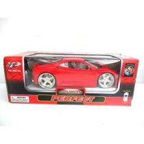 Carrinho Controle Remoto Ferrari Com Led - Cor: Vermelho