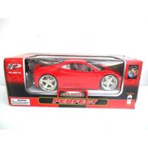 Carrinho Controle Remoto Ferrari corrida LEDs Vermelho.