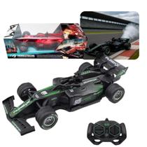 Carrinho Controle Remoto Formula 1 Recarregável F1 Brinquedo Bateria Formula Racing Solta Fumaça Kizumba -
