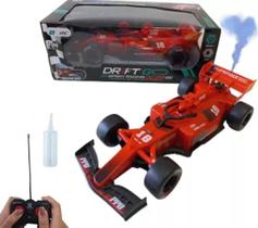 Carrinho Controle Remoto Formula 1 Solta Fumaça Recarregável
