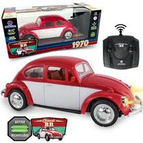 Carrinho Controle Remoto Fusca Clássico Recarregavel Com Luz Carrinho Controle Remoto Fusca Clássico Recarregavel Com Luz