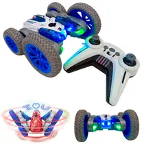 Carrinho Controle Remoto Girar 360 Solta Fumaça Drift Led