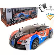 Carrinho Controle Remoto Grande 45 Cm Escala 1:10 Bugatti - Wellkids