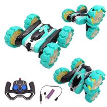 Carrinho Controle Remoto Maluco 4x4 Manobras 360 Musica Led