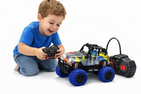 Carrinho Controle Remoto Off-Road 4x4 Com Luz 7 Funções Escala 1:30