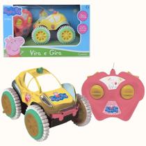 Carrinho Controle Remoto Peppa Pig Vira e Gira Candide Carrinho Controle Remoto Peppa Pig Vira e Gira Candide