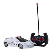 Carrinho Controle Remoto Policia Super Carro Top 1:18