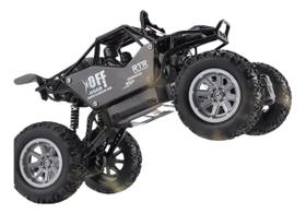Carrinho Controle Remoto Rc 4x4 Rock Climber 1:20 Preto