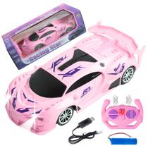 Carrinho Controle Remoto Recarregável Menina Com Farol - Toy King Carrinho Controle Remoto Recarregável Menina Com Farol - Toy King