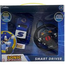 Carrinho Controle Remoto Sonic Smart Driver 3 Funções Azul Candide Carrinho Controle Remoto Sonic Smart Driver 3 Funções Azul Candide