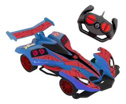 Carrinho Controle Remoto Spider Man Web Charge Candide 5820