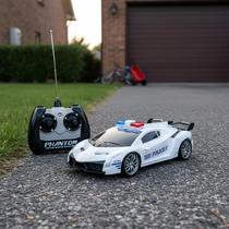 Carrinho Controle Remoto Super Carro Policia 7 Funções 1:16 Carrinho Controle Remoto Super Carro Policia 7 Funções 1:16