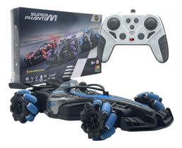 Carrinho Controle Remoto Super Phantom Recarregável Fumaça