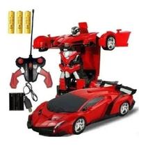 Carrinho Controle Remoto Transformers Auto Bots 2 Em 1 (Recarregável)