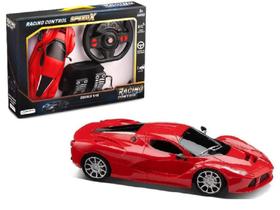 Carrinho Controle Remoto Vermelho Racing Control Speed X - Multikids