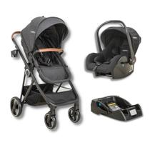 Carrinho cosmos melange + bebe conforto casulo click para cosmos preto (415opp) + base - kiddo Carrinho cosmos melange + bebe conforto casulo click para cosmos preto (415opp) + base - kiddo