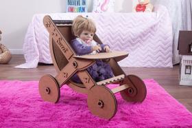 Carrinho cross para boneca até 60 cm compatível com bebe reborn c - darama Carrinho cross para boneca até 60 cm compatível com bebe reborn c - darama