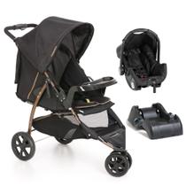 Carrinho Cross Trail com Bebê Conforto Grid Preto e Base