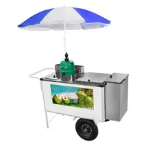 Carrinho de Água de Coco com Guarda Sol e Rodas Pneumáticas Cefaz