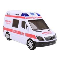 Carrinho De Ambulância Eletrônico Com Som Leds Bate E Volta - toys