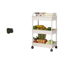 Carrinho De Armazenamento Móvel Multicamadas Para Cozinha, Quarto, Banheiro E Lanches De Bebê