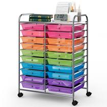 Carrinho de armazenamento rolante COSTWAY 20-Drawer for Tools Scrapbook