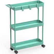 Carrinho de armazenamento Simple Houseware, 3 camadas, turquesa fina/estreita