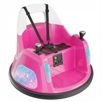 Carrinho de Bate-Bate Elétrico CIYOKID 12V Controle Remoto Rosa