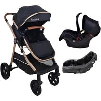Carrinho de bebe 3 em 1 apolo preto bronze