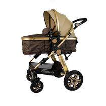 Carrinho De Bebê 3 Em 1 Golden Dourado Club Baby