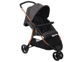Carrinho de Bebe 3 Rodas Berço Passeio Burigotto CR3 Gray Cobre