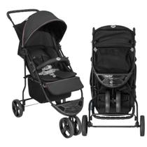 Carrinho De Bebê 3 Rodas Preto Carrinho de Passeio para Bebê Tutti Baby Horus Carro De Bebê