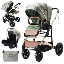 Carrinho De Bebê 3m 1 com Bebê Conforto Importado Europeu Carrinho De Bebê 3m 1 com Bebê Conforto Importado Europeu
