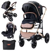 Carrinho De Bebê 3m 1 com Bebê Conforto Importado Europeu Premium
