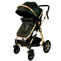 Carrinho de Bebê 4 Rodas - Club Baby Preto