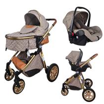 Carrinho de Bebê 6 em 1 Europeu Reversível Bebê Conforto e Moises Fechamento facil Garantia 1 ano