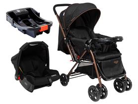 Carrinho de Bebê Alça Reversível com Base e Bebê Conforto Cosco Kids Reverse Trio até 15kg