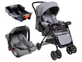 Carrinho de Bebê Alça Reversível com Base e Bebê Conforto Cosco Kids Reverse Trio até 15kg