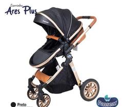 Carrinho de Bebê Ares Plus 3 em 1 Preto Carrinho de Bebê Ares Plus 3 em 1 Preto
