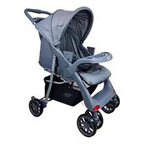 Carrinho de Bebê Atena Reversível 0 a 15Kg Cinza - Passear