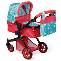 Carrinho de bebê Baby Doll Flash n Kolor Dobrable Pram Unicorn Design Carrinho de bebê Baby Doll Flash n Kolor Dobrable Pram Unicorn Design