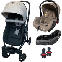 Carrinho de Bebe Bebe Conforto Base Passear Baby Jupiter Caqui Carrinho de Bebe Bebe Conforto Base Passear Baby Jupiter Caqui