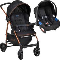 Carrinho de Bebe Bebe Conforto Burigotto Ecco Preto Bronze