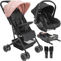 Carrinho de Bebe Bebe Conforto Colinho Base ISOFIX Kiddo Mascote Rosa Carrinho de Bebe Bebe Conforto Colinho Base ISOFIX Kiddo Mascote Rosa