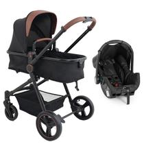 Carrinho de Bebê Berço Moisés e Bebê Conforto Passeio Travel System Ivy Proteção UV50 Galzerano
